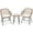 Beige, variant on Gymax 3PCS Rattan Patio Conversation Set Bistro Chat Set w/ Gray Cushion
