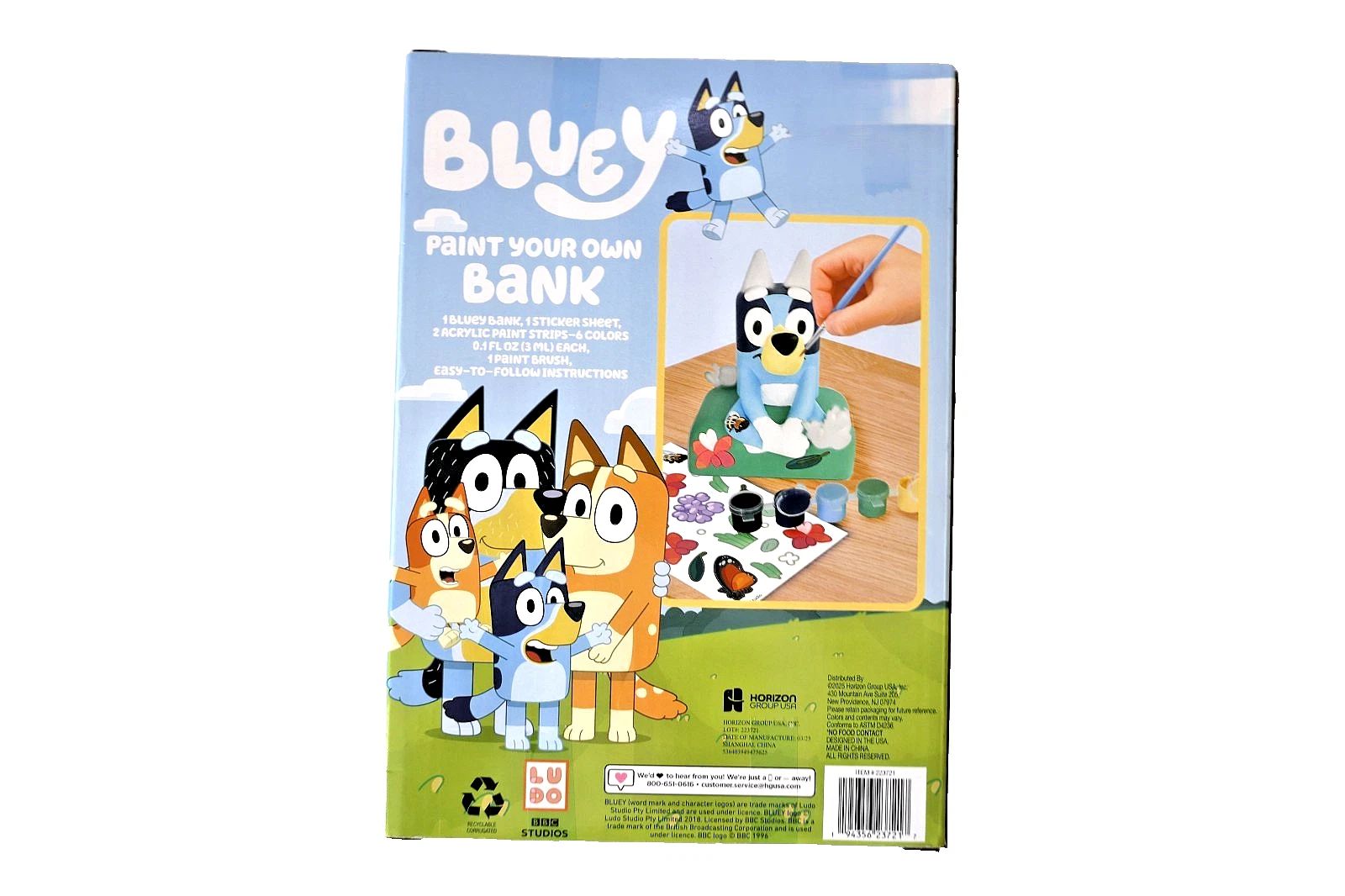 Bluey Paint Your Own Bluey Figurine Paintable Bluey Bank Piggy Bank New