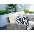 thumbnail image 4 of Direct Wicker 7-Piece Patio Garden Rattan Wicker Dining Sofa Set with Cushions - Gray, 4 of 10
