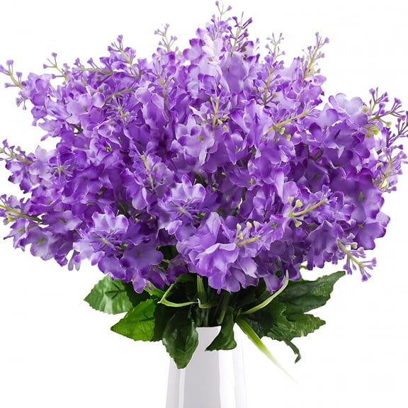 ACDANC 2026 New Artificial Hyacinth Flowers,Silk Wisteria Flowers for Home Garden Outdoor Cemetery Grave Fences Spring Summer Decor Floral Arrangements,Purple