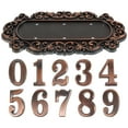 thumbnail image 1 of HOOWIFFY 1Set European Style Rectangular Door Plaque for Building Identification Retro Design 11.8X3.3X0.4in, 1 of 4