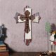 thumbnail image 4 of Cruz de madera para pared | Arte religioso artesanal para pared | Decoración de Pascua para el hogar | Decoración espiritual para iglesia | Cruz de madera maciza para pared | Regalo cristiano, 4 of 5