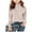 Beige, variant on Staki Girls' Sweaters Sweaters for Girls Knit Textured Long Sleeve Crew Neck Soft Pullover Sweater Solid Tops(6-7 Years,White)