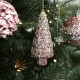 thumbnail image 2 of Christmas Tree Decorations Flocked Christmas Balls Set Assorted Styles for Tree Decorations and Holiday Parties Christmas Tree Ornaments, 2 of 7