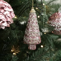 Deeceymbur Foam Christmas Ball Pink Ornament Single Christmas Tree Decoration Home Decor Party Supplies