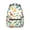 Dinosaur and Leaf-2, variant on Dinosaur and Hill Beige Pattern Backpack for School, Cute School Bag with Adjustable Shoulder Straps and Padded Back, 15.3"x11"x7.1"
