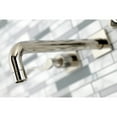 thumbnail image 4 of Kingston Brass KS6026DFL NuWave Two-Handle Wall Mount Roman Tub Faucet, Polished Nickel, 4 of 7