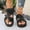 Black, variant on Beach Women's Sandals Clearance, Xunlbb Fashion Women Casual Round Head Comfy Slippers Beach Casual Slipsole Shoes(Black,Size:36)