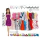thumbnail image 3 of Juego de 32 piezas de accesorios para muñecas de 30 cm: ropa de plástico, zapatos, corona, elásticos hechos a mano, moda para niños, juego de rol, juguete para contar historias, regalo, 3 of 8
