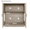 thumbnail image 4 of unipaws Tall Cat Litter Box Enclosure with Shelves, Hidden Litter Box Cover for Tall or Top Entry Litter Box, 4 of 7