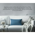 thumbnail image 3 of A1HC Hypoallergenic Down Alternative Decorative Throw Pillow, 12x20 in, Rectangular, Pack of 1, Navy Blue, 3 of 5
