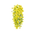 thumbnail image 3 of Faux Flowers Artificial Hanging Flower Outdoor Artificial Petunias for Outdoors UV Resistant Silk Flowers for Outside for Summer Kitchen Porch Patio Balcony Backyard Decor (1Pc,Yellow), 3 of 5