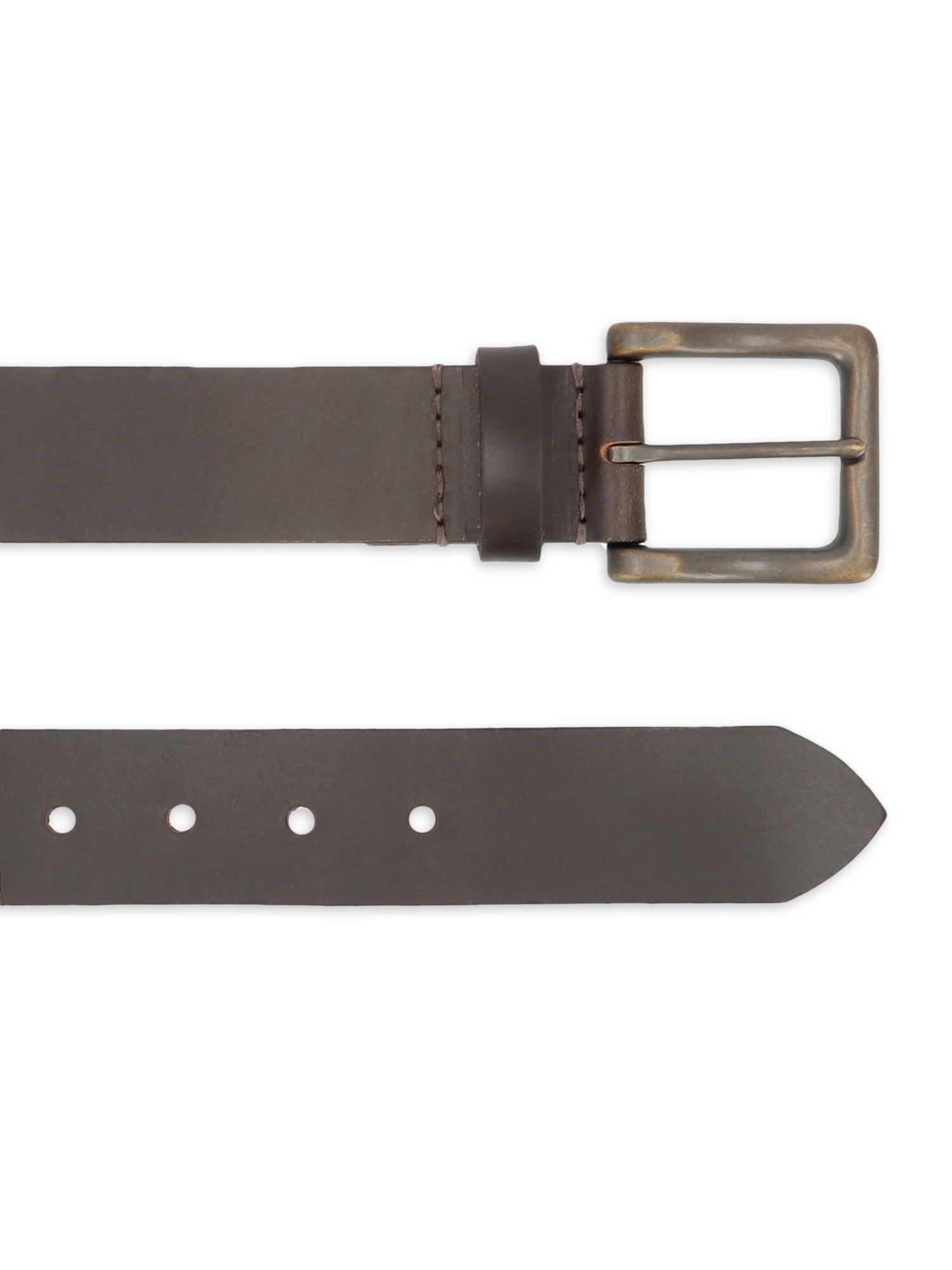 George Men's 38MM Leather Casual Dark Brown Belt