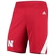 thumbnail image 1 of Adidas Nebraska Athletic - Pantalones cortos de entrenamiento para hombre, color rojo, pequeño, 1 of 1