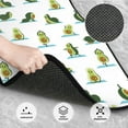 thumbnail image 2 of Daiia Cute Avocado Yoga Printed Car Floor Mats Set of 4, Durable Non Slip Auto Floor Carpet, Car Interior Carpets Proof Foot Pads Anti-Slip Cushion Automoetive Accessories, 2 of 6