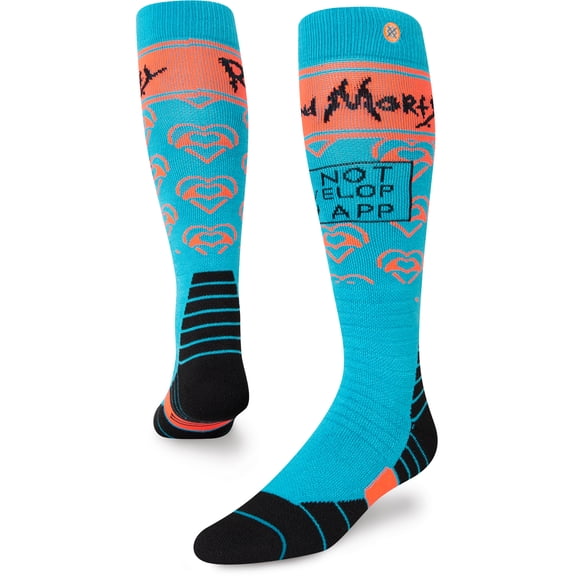 Rick and Morty Develop Snow Socks [Blue]