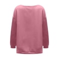 thumbnail image 6 of Women Pullover Hoodless Sweatshirts Strapless Streetpullover Sweater Dress Capless Sweater, 6 of 6