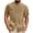 Khaki, variant on Men's Cotton Linen Dress Shirts Slim Fit Stretch Banded Collar Short Sleeve Casual Button Down Shirt Black