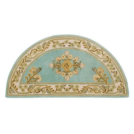 Achla Jardin Half Round Rug, Wintergreen