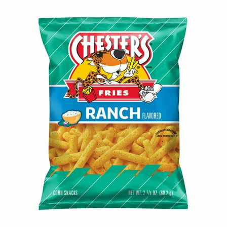 Chester's Fries Corn Snacks, Ranch Flavored, 2.125 oz