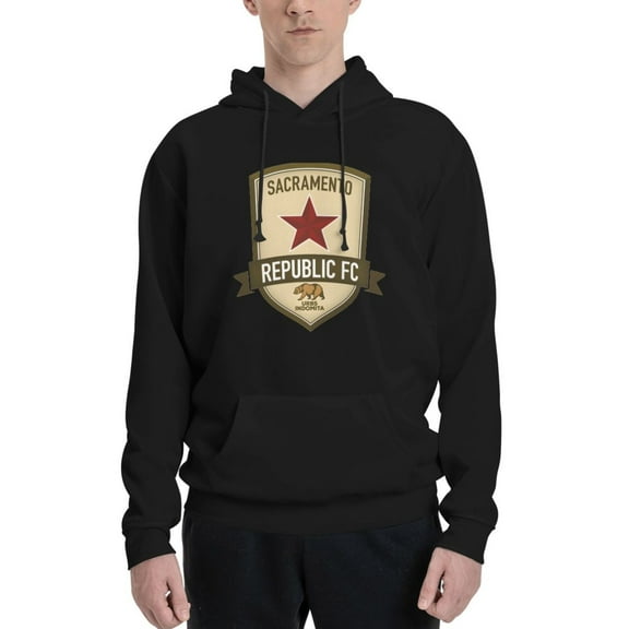 Sacramento Republic Fc Men Fleece Hoodie Casual Pullover Sweatshirt With Kangaroo Pocket