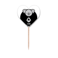 thumbnail image 1 of Waste Sort Dry Garbage Koalas Toothpick Flags Heart Lable Cupcake Picks, 1 of 3