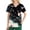 01-Black, variant on Maternity Scrubs for Nurses,Floral Print V-Neck Scrubs - Antimicrobial Fabric with Hidden Pocket - Light pink - XXXL