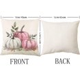 thumbnail image 3 of Blue Pumpkin Pillow Covers 16x16 Inch Set of 4 Hello Pumpkin Indoor Outdoor Decorative Throw Pillow Cover Farmhouse Autumn Pillow Case Thanksgiving Harvest Bedroom Sofa Cushion Couch Decor, 3 of 6