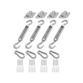 thumbnail image 1 of Kit de Fixation pour Voile D'ombrage, Acier Inoxydable, Kit de Fixation pour Triangle et Carré, Rectangle, du Soleil Voile D'ombrage, Accessoires de Fixation, 1 of 5