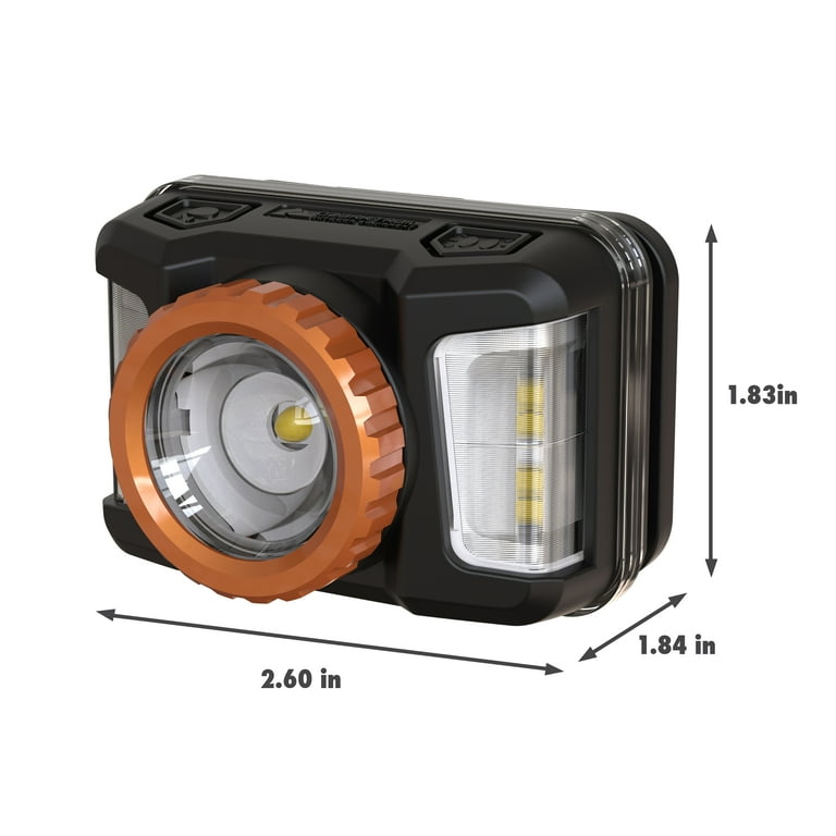 Rechargeable Focusing Headlamp - 800 Lumen LED, Adjustable Beam, USB Charging, 4-8 Hour Runtime