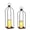 19 Inches + 22 Inches Sand Black, variant on Panapinka Outdoor Lanterns,Decorative Candle Lanterns,Set of 2 Large Metal Lanterns with LED Flameless Candles,Remote and Timer Included for Front Porch,Patio,Wedding and Home Decor