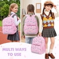 thumbnail image 4 of DAKIMOE Toddler Backpack for Girls Boys Corduroy Kids Backpacks Cute Kindergarten Daycare School Bag for Students, 4 of 8