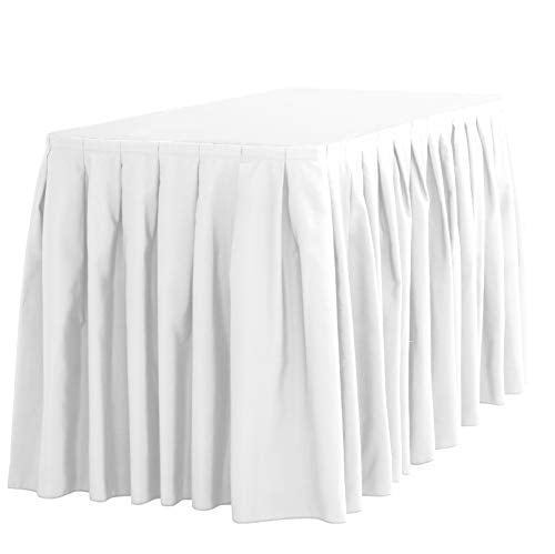 2 Polyester Table Skirts 21ft Banquet Round Table Skirting 3 Colors Made USA 