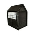 Iconic Pet Rattan Pet Crate with Storage Indoor/Outdoor