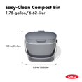 thumbnail image 2 of OXO Good Grips EASY-CLEAN COMPOST BIN - CHARCOAL, 2 of 9