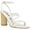 White, variant on Womens Sizzle Patent Ankle Strap Heels