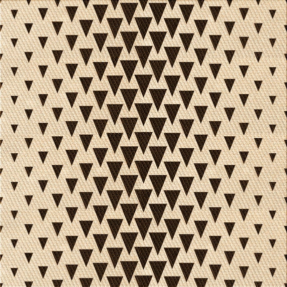 Ahgly Company Machine Washable Indoor Square Transitional Sienna Brown Area Rugs, 5' Square