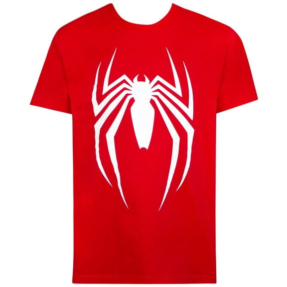 Spider-Man Video Game Logo Red Men's T-Shirt-Small