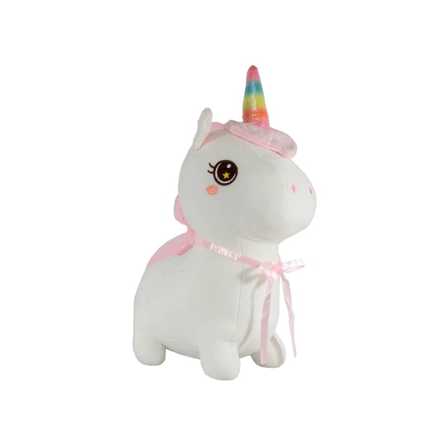 Unicornio De Peluche Rosa Tierno Importadora La Merced Felpa Suave