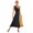Black, variant on Alvivi Womens Metallic Gold Color Block One Shoulder Sleeveless Liturgical Praise Dance Dress Blue XXL