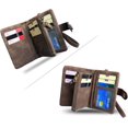 thumbnail image 5 of Women's Bifold Leather Wallet Card Holder RFID Blocking Ladies Multi-pocket Wristlet Wallet Coin Purse, 5 of 5