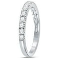 thumbnail image 3 of Ladies 10K White Gold 1/2 Carat (Ctw J-K, I2-I3) Diamond Wedding Anniversary Band for Women, 3 of 5
