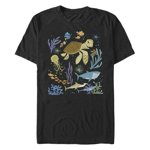 Men's Finding Nemo Crush Sea Scene Graphic T-Shirt