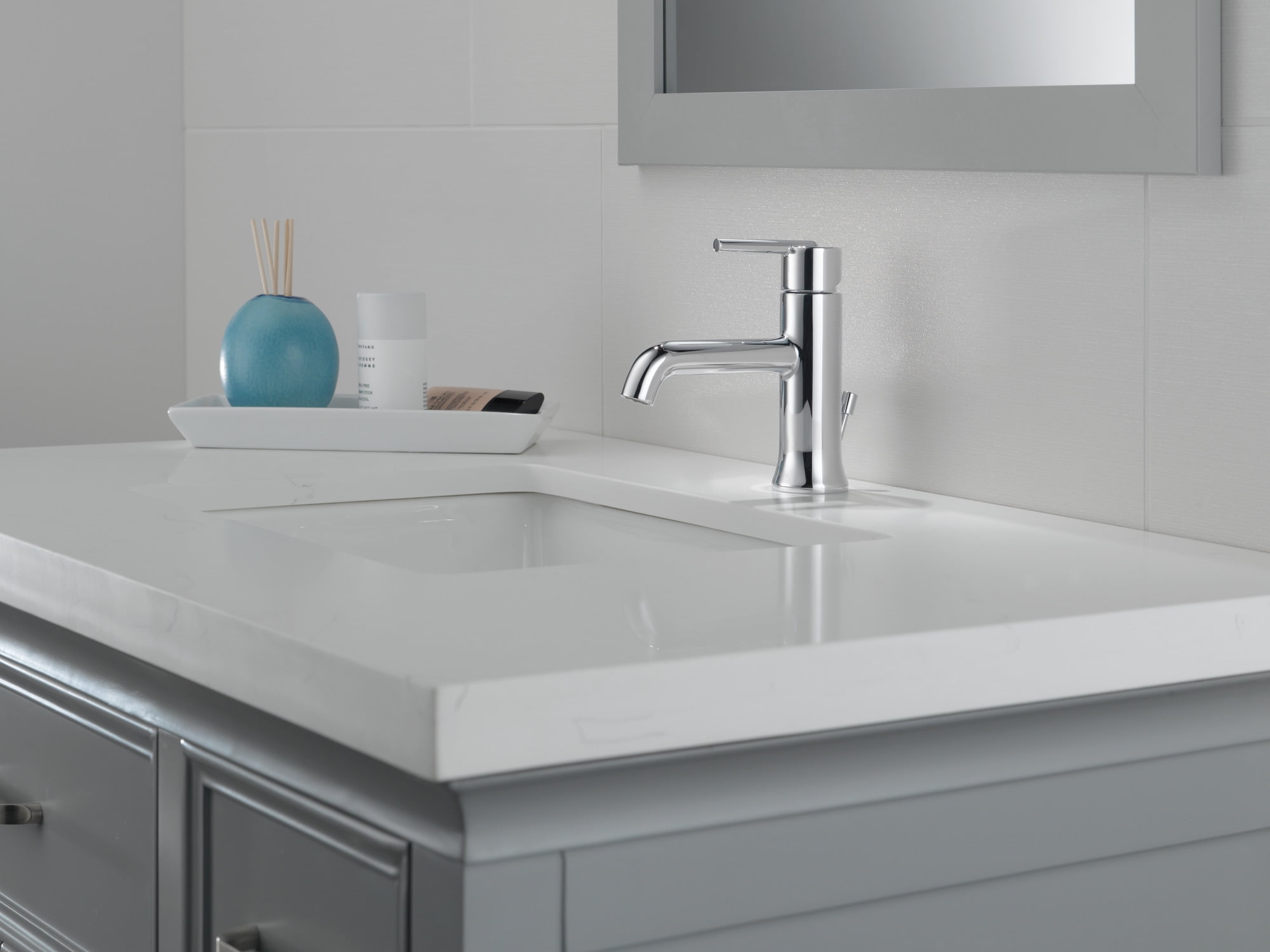 Delta Trinsic Single Handle Bathroom Faucet in Chrome 559LF-MPU