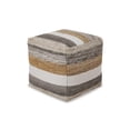 thumbnail image 3 of Signature Design by Ashley Josalind Handwoven Pouf Ottoman, Multicolored, 3 of 5