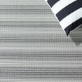 thumbnail image 6 of SAFAVIEH Hampton Duana Striped Indoor/Outdoor Area Rug, Black/Grey, 6'5" x 6'5" Round, 6 of 9