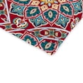 thumbnail image 5 of Jordan Manufacturing 44" x 22" Medlo Sonoma Multicolor Medallion Rectangular Outdoor Chair Cushion with Ties and Hanger Loop, 5 of 15