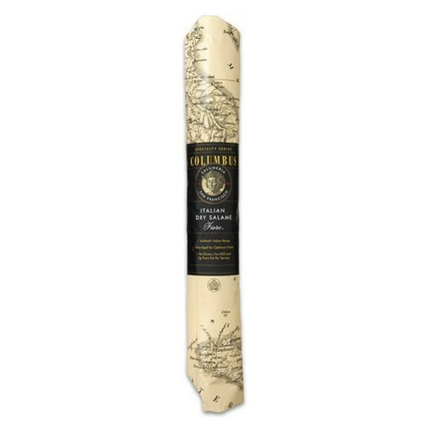 Columbus Salame Company Italian Dry Salame V2 Paper Wrap 3 Pound