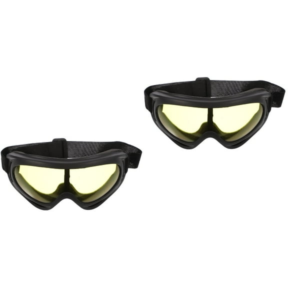 Raindrops  2 Pairs Snowmobile Ski Goggles Windproof Glasses Lightweight Anti-scratch