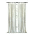 thumbnail image 2 of Kate Aurora Park Avenue 2 Piece Criss-cross Tab Top Velvet Window Curtain Panels - Assorted Colors & Sizes, 2 of 5
